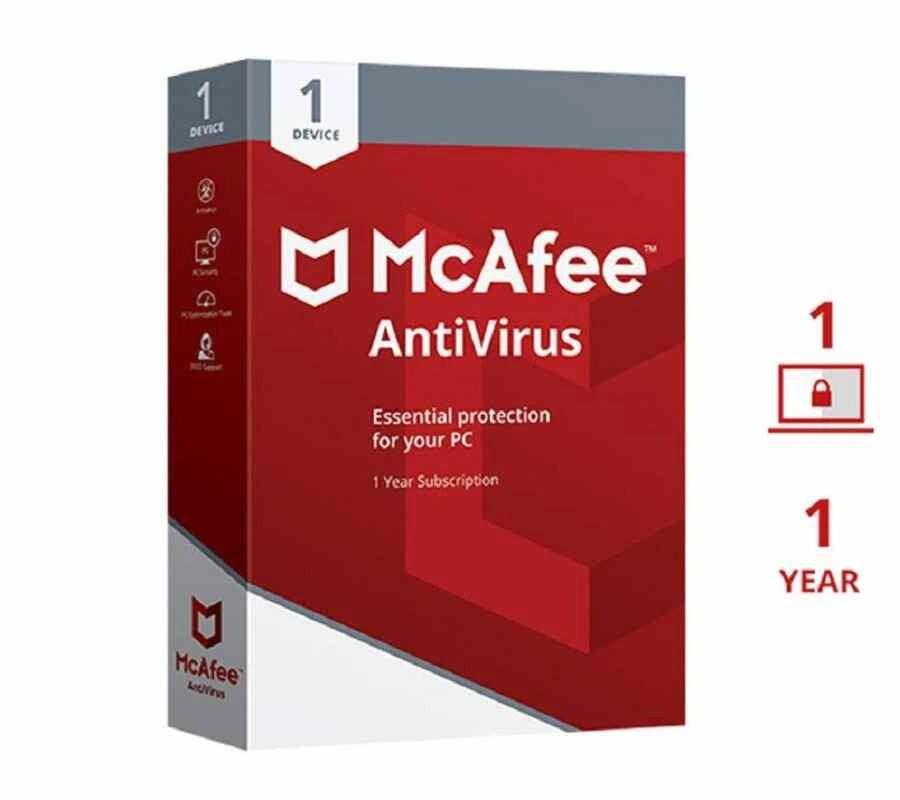 McAfee Pro Antivirus - 1 User 1 Year (2025)
